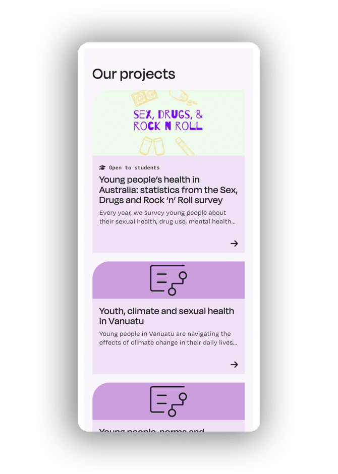 Burnet Projects Feature Block Mobile