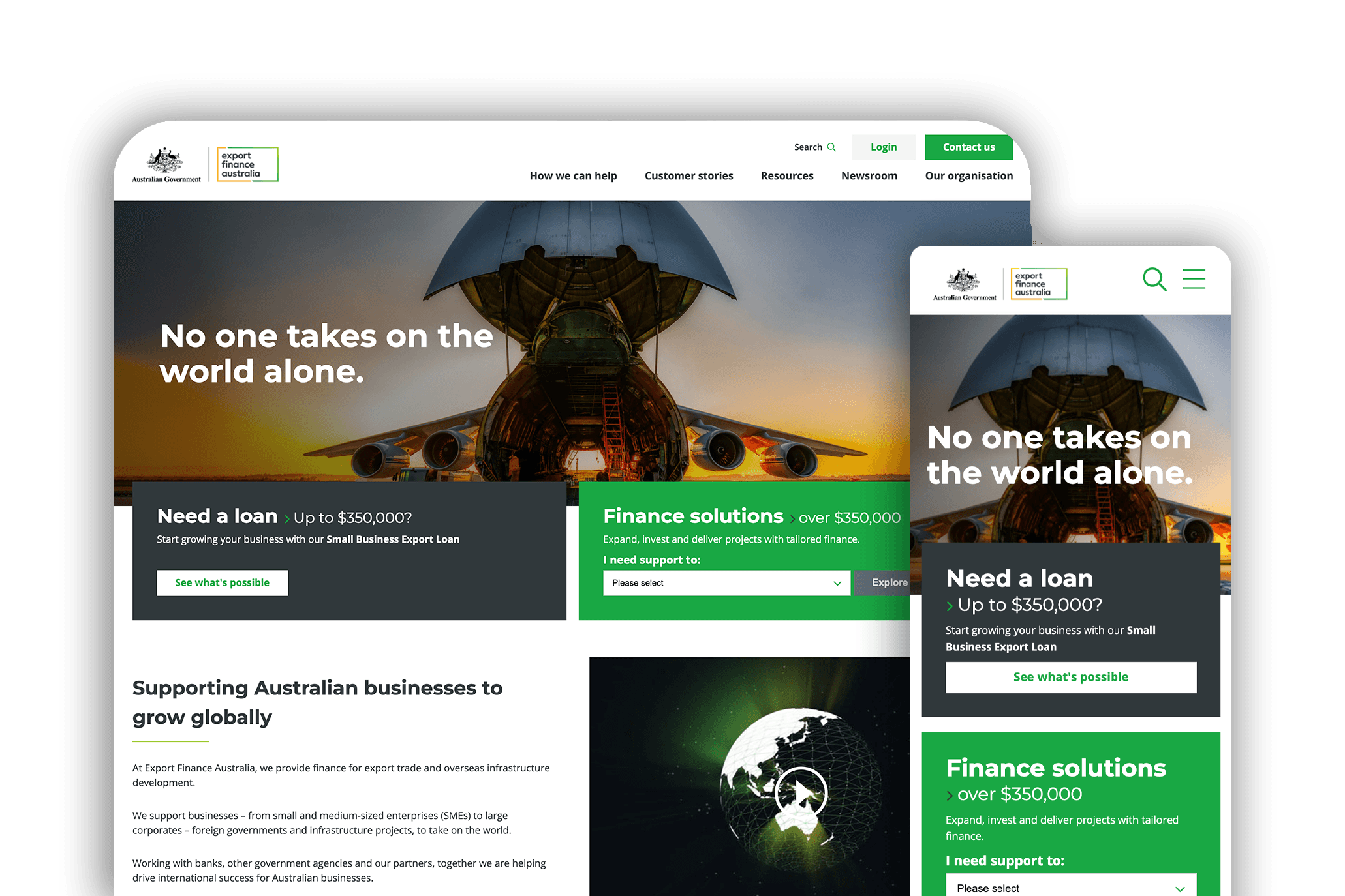Export Finance Home Page