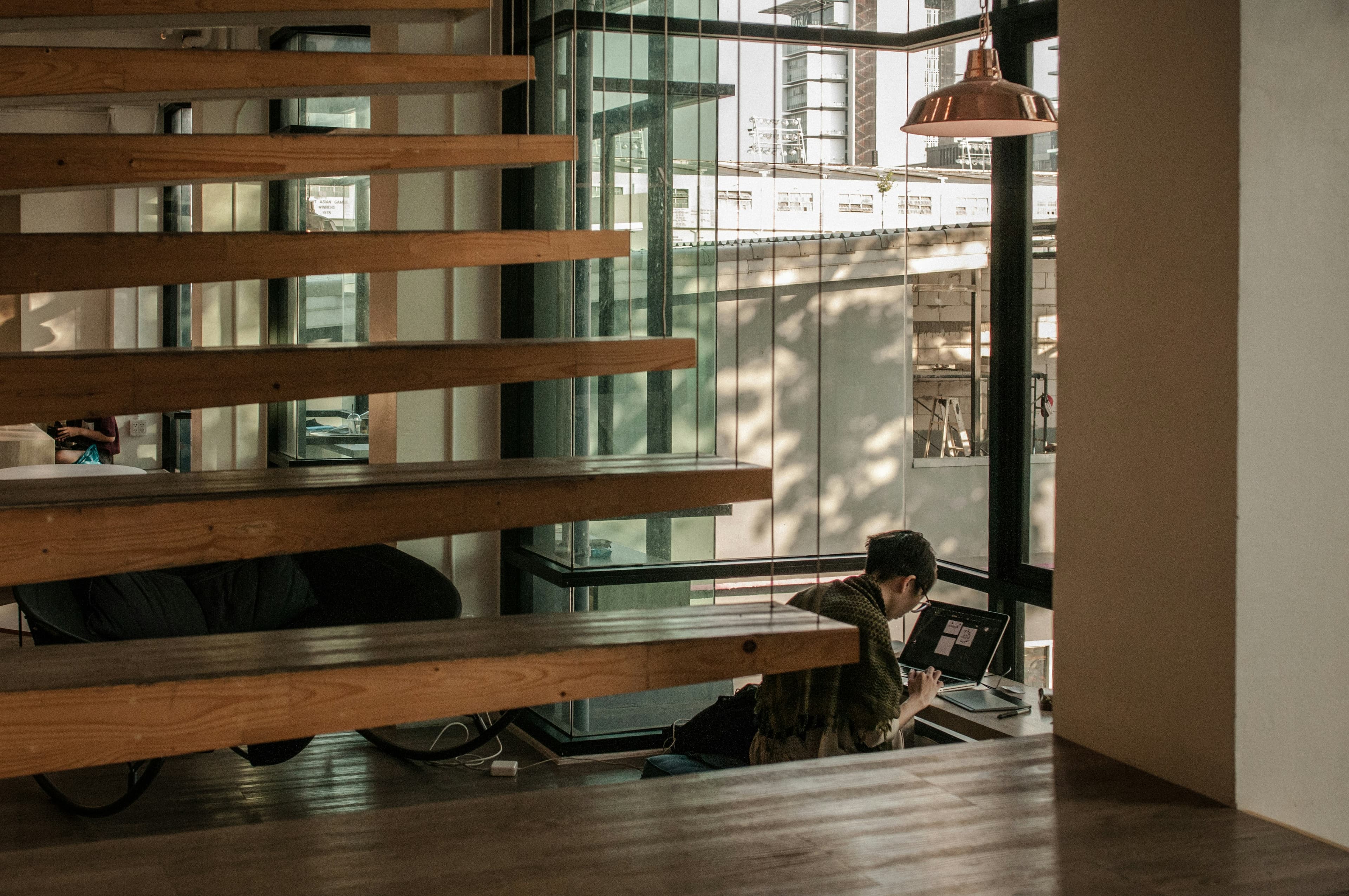 working under the stairs.jpg