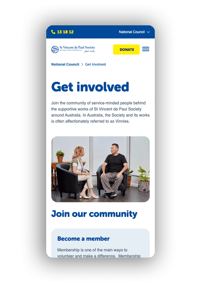 Vinnies mobile membership
