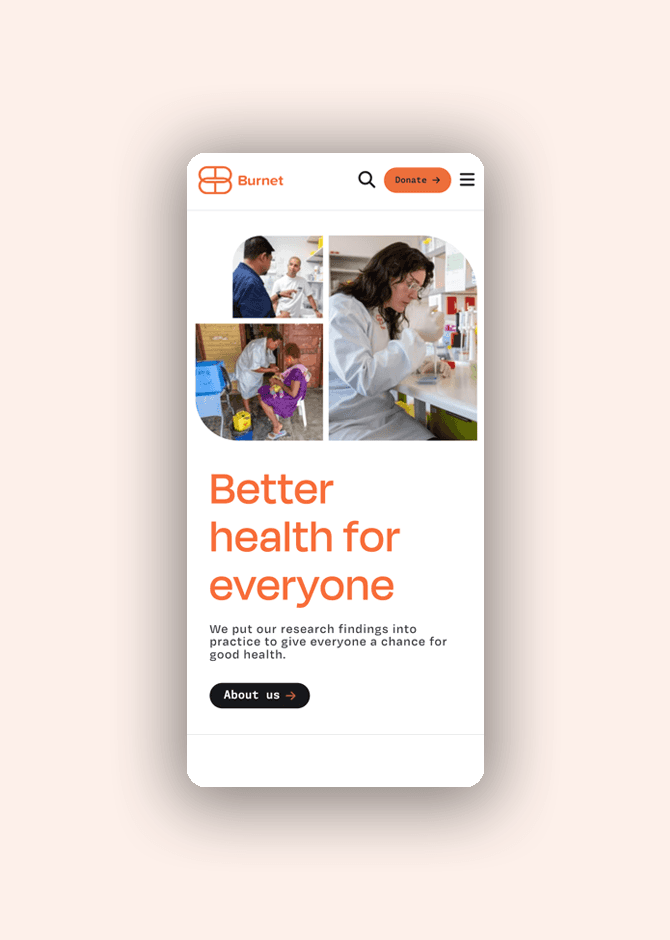 Burnet Home Page Mobile