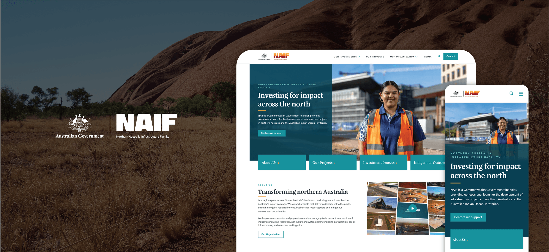 Optimised NAIF Website View on Mobile and Desktop through UI/UX Workshops