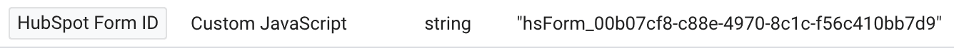Hubspot form tracking with custom javascript variable in google tag manager