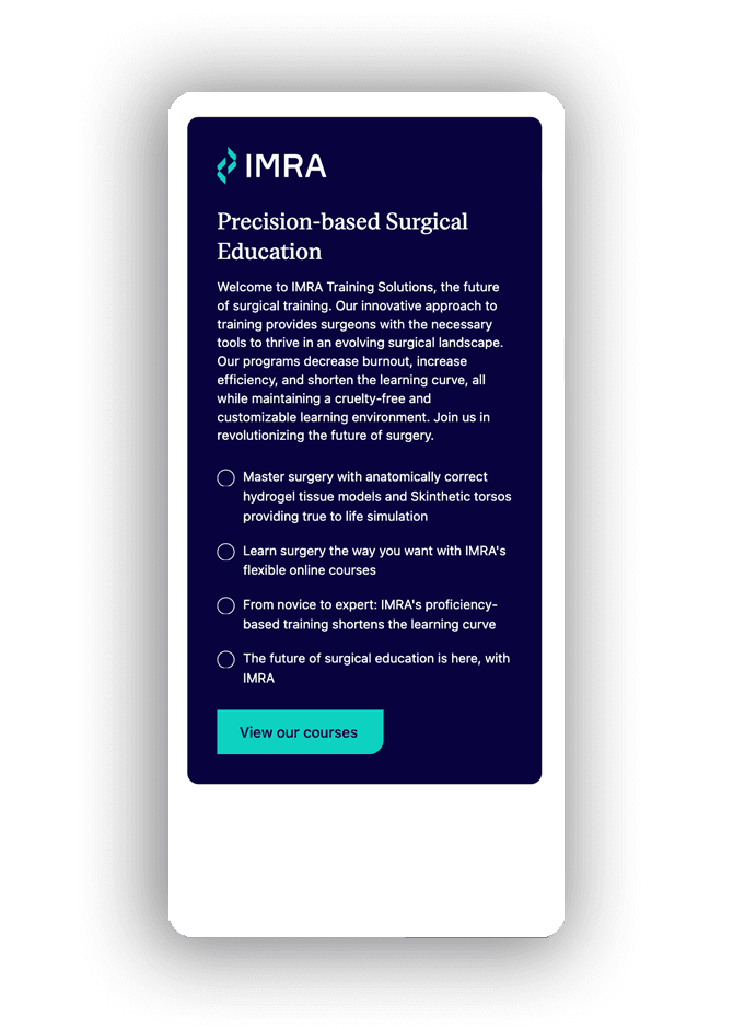 IMRA website capture