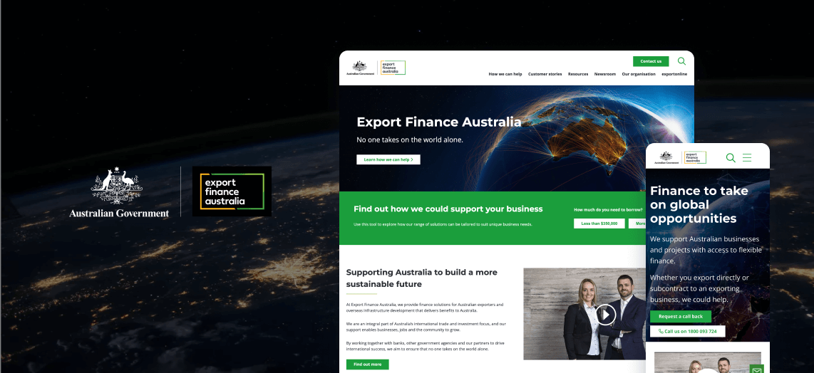 Export Finance website pages that Target User Journeys for Personalised Content Outcomes